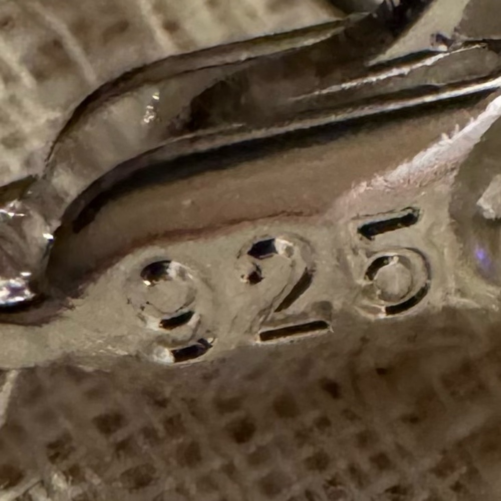 Diamond Moissanite 19ct Rectangular Necklace 14k … - image 5